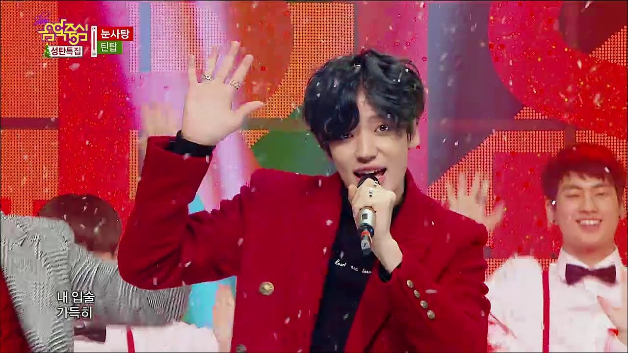 【TVPP】TEEN TOP - Snow Kiss, 틴탑 - 눈사탕 @ Christmas Special, Show Music Core Live