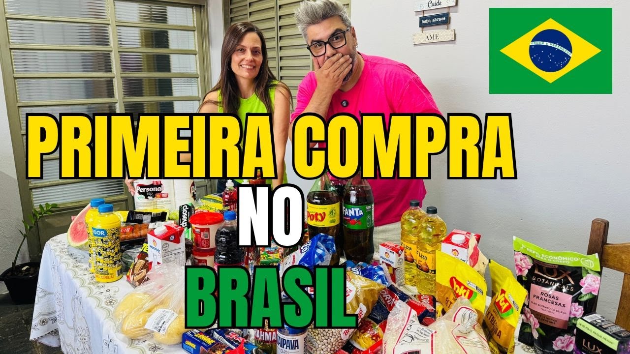 PRIMEIRA COMPRA NO BRASIL 🇧🇷 DEPOIS DE MORAR 7 ANOS NA ESPANHA 🇪🇸 QUANTO SERÁ QUE GASTAMOS ?