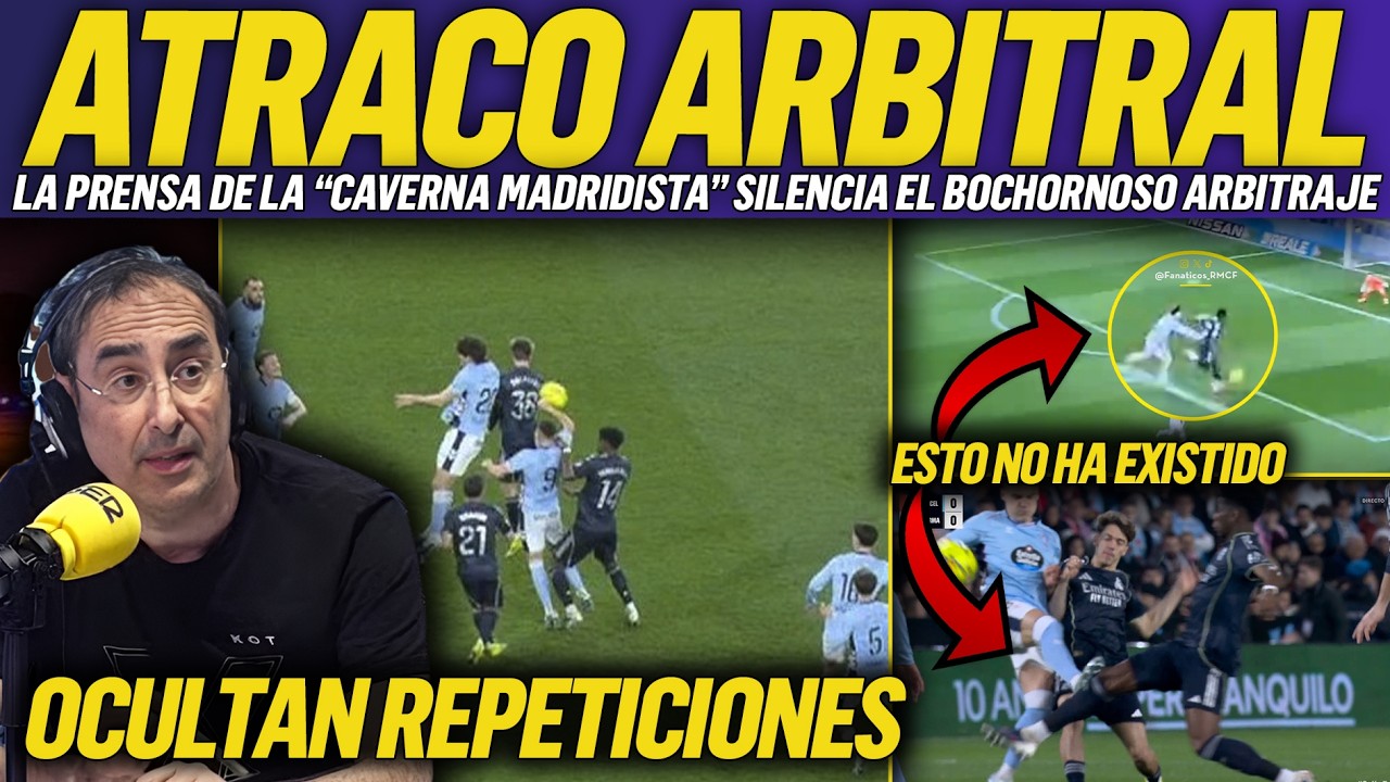 💥VERGONZOSO: LA PRENSA SUBVENCIONADA SILENCIA EL ATRACO ARBITRAL SUFRIDO POR EL REAL MADRID