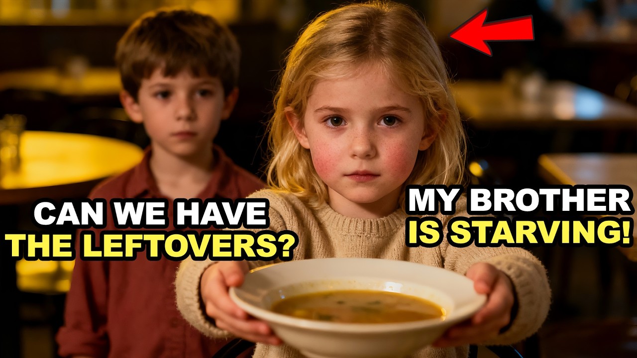 LITTLE GIRL BEGS A BILLIONAIRE FOR LEFTOVERS TO FEED HER BROTHER