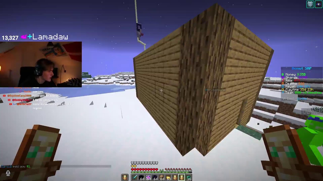 | DONUTSMP | RATING BASES 10M PER | BOUNTY STREAM | GAMBLE