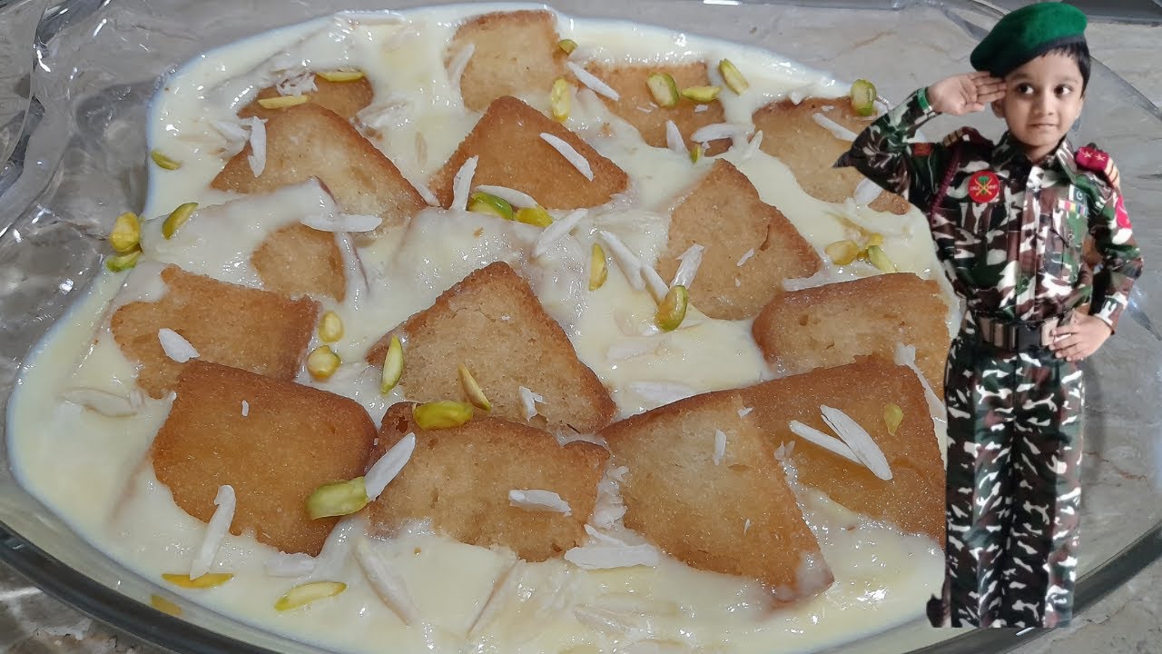 Bread custard Recipe l custard Dessert l Eid Special Recipe .
