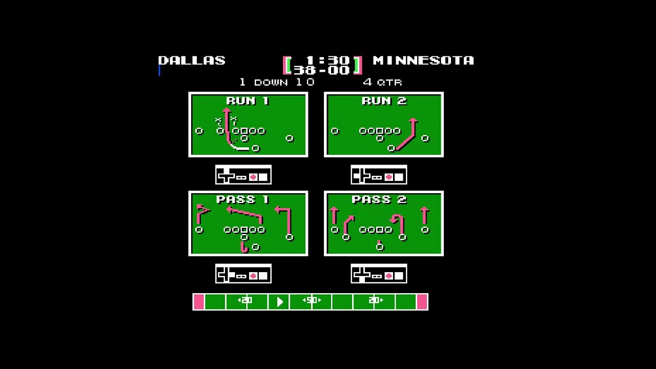 Tecmo Bowl   NES   25 26   Season 05   Dallas Cowboys   MIN   Week03