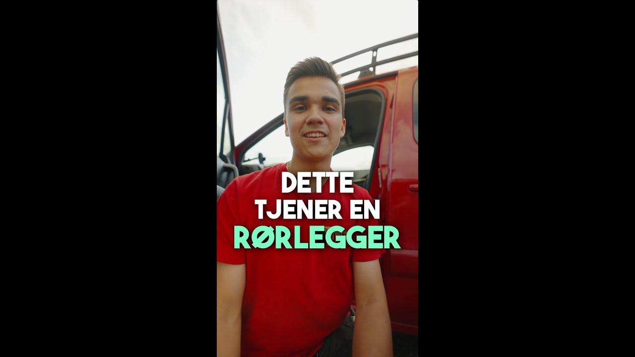 Hva tjener en r&oslash;rlegger og hvordan er det egentlig &aring; v&aelig;re l&aelig;rling? 🤔
