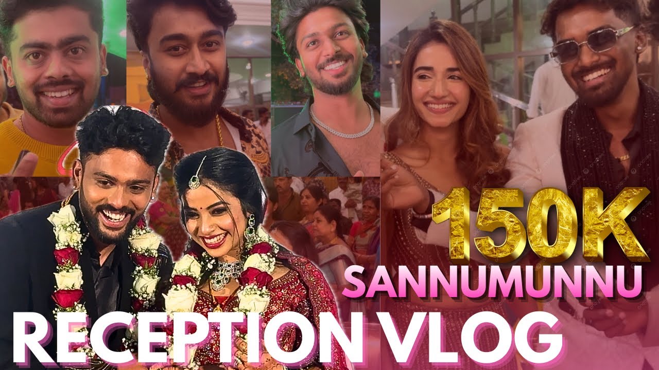 SANNUMUNNU RECEPTION VLOG PART-1 @sannumunnu #cutepair #reception #vlogs #sannumunnu #meetup #love 