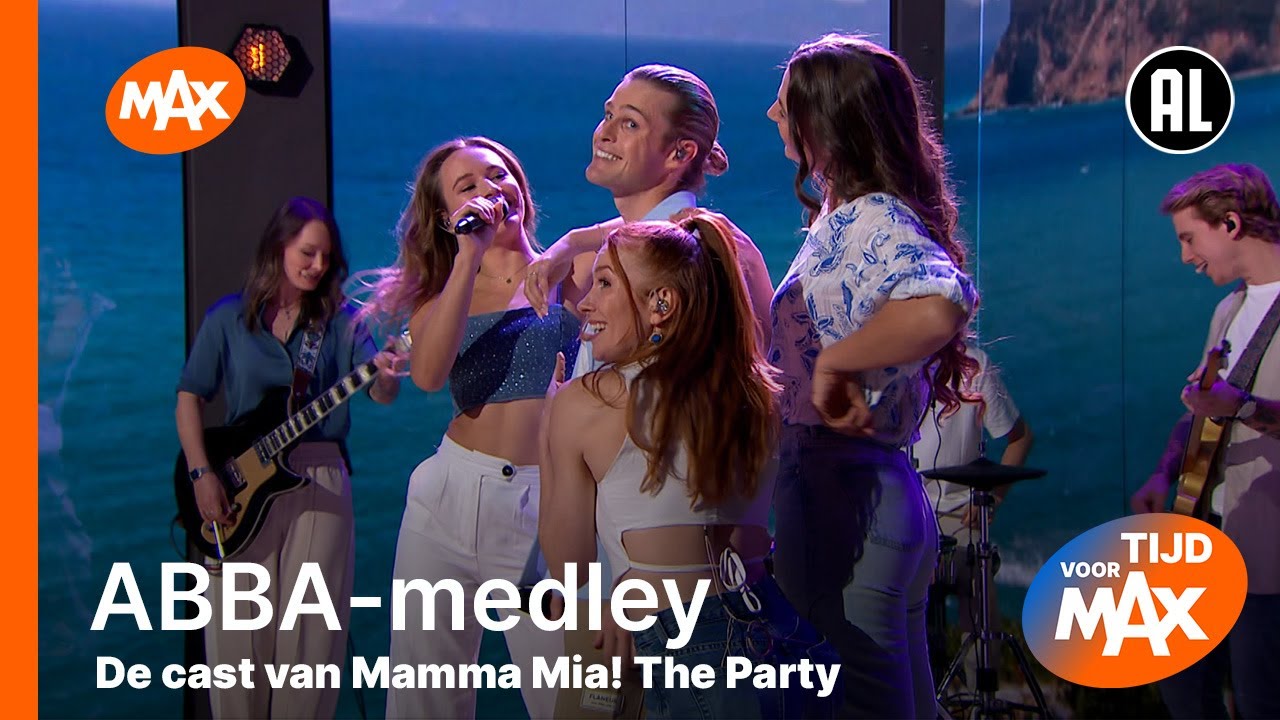 De cast van Mamma Mia! The Party - ABBA-medley | TIJD VOOR MAX