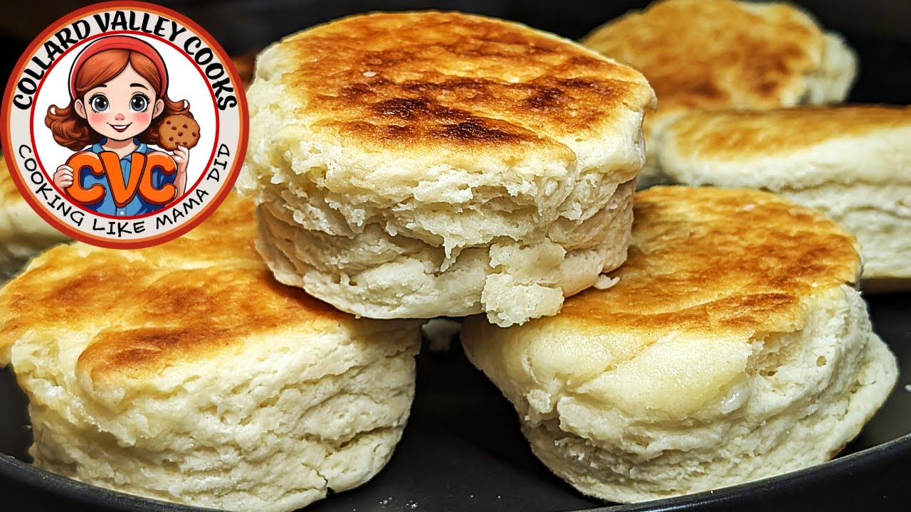 Old Fashioned Biscuits on the Stove - Mama's Southern Recipes - How to Cook Tutorial