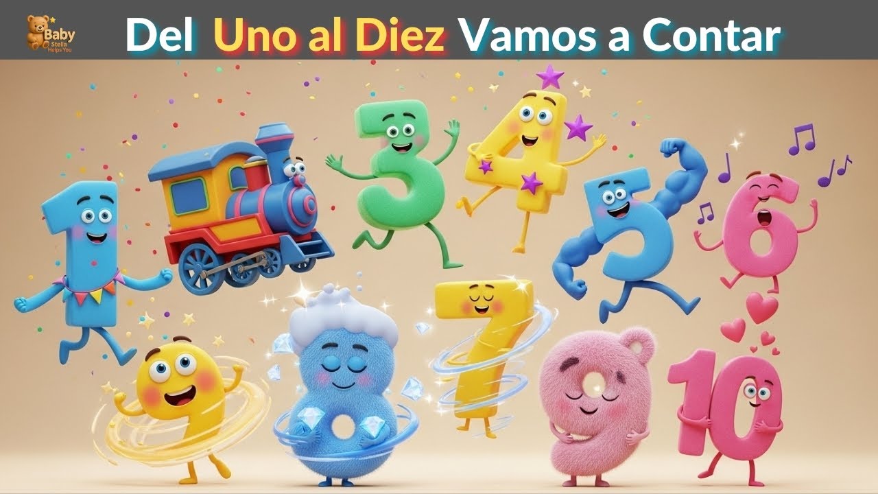🎵 Del Uno al Diez Vamos a Contar | Canción Infantil Educativa en Español 🎶