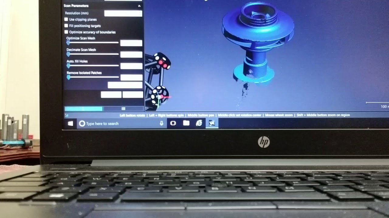3D scanning of an Impeller