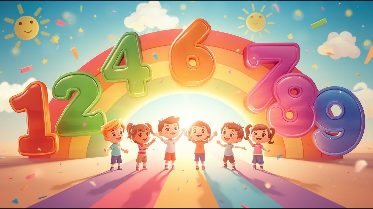 Count with Happy Rhymes! Numbers 1 to 10 🎵
