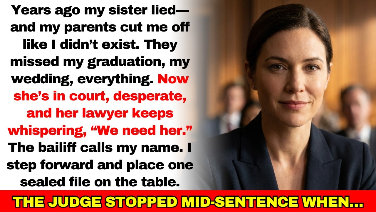 My Parents Chose My Sister’s Lie — Years Later, I Was Her Only Hope in the Courtroom…