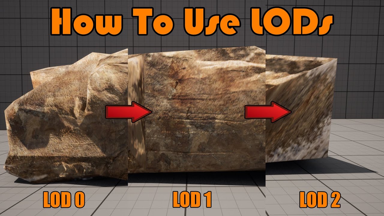 Как создавать и использовать уровни детализации (LOD) в Unreal Engine 4/5, чтобы сделать ваши игр...