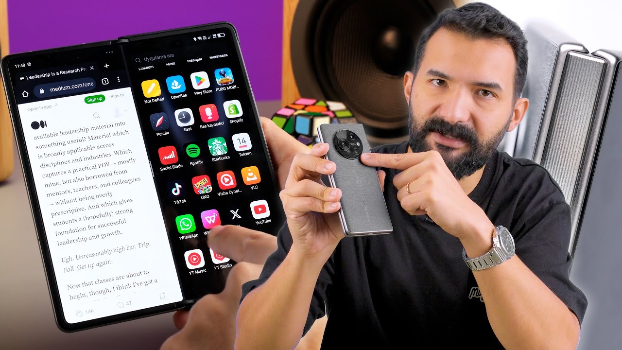 EN UCUZ KATLANABİLEN TELEFON O! | TECNO PHANTOM V Fold (Kutu Açılışı & İnceleme)