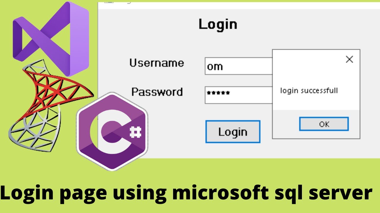 How To Create User Login Form With C# And SQL Server Database🔥🔥