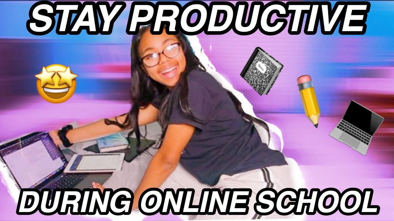 THE BEST ONLINE SCHOOL PRODUCTIVITY TIPS || How to stay focused working from home during quarantine