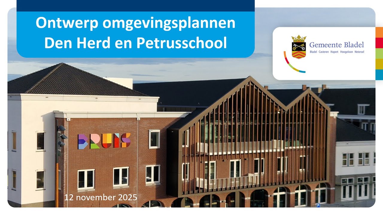 Ontwerp omgevingsplannen vrijkomende centrumlocaties - gemeente Bladel