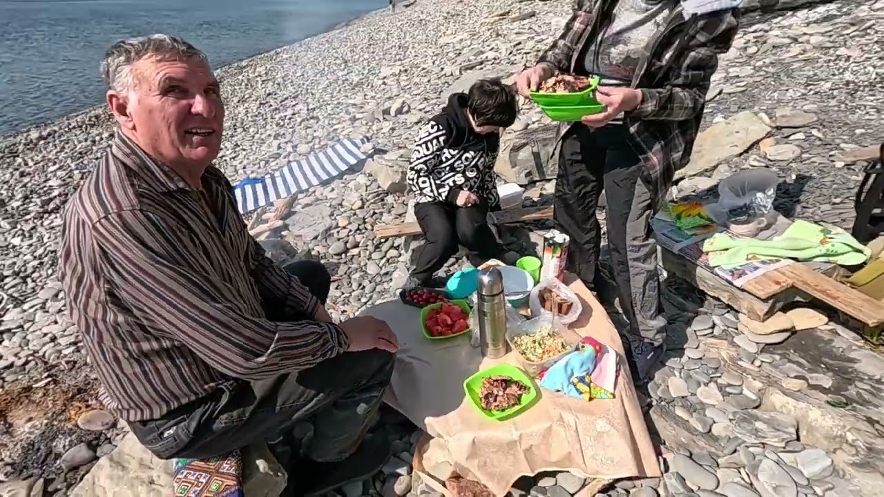 14.03.Очередной шашлык у моря. Анапа 😋