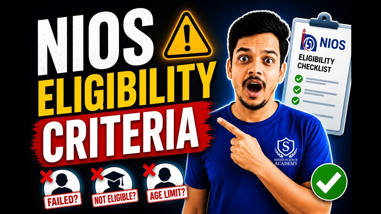 NIOS Eligibility Criteria 2026 | Age Limit, Qualification & Documents Required #nios #niosboard
