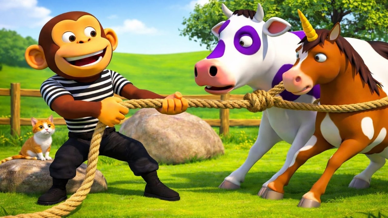🐒 Two Monkey Thieves in Old MacDonald&rsquo;s Farm! Every Animal is Gone! | New Old MacDonald Rescue Story