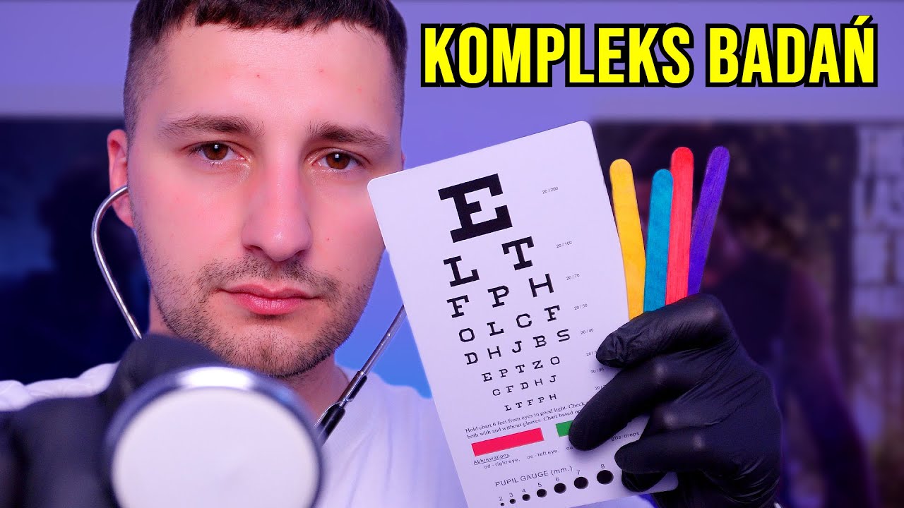 ASMR po polsku 🇵🇱 - Profesjonalne Kontrolne Badanie Lekarskie (nerw czaszkowy, wzrok, kognicja)