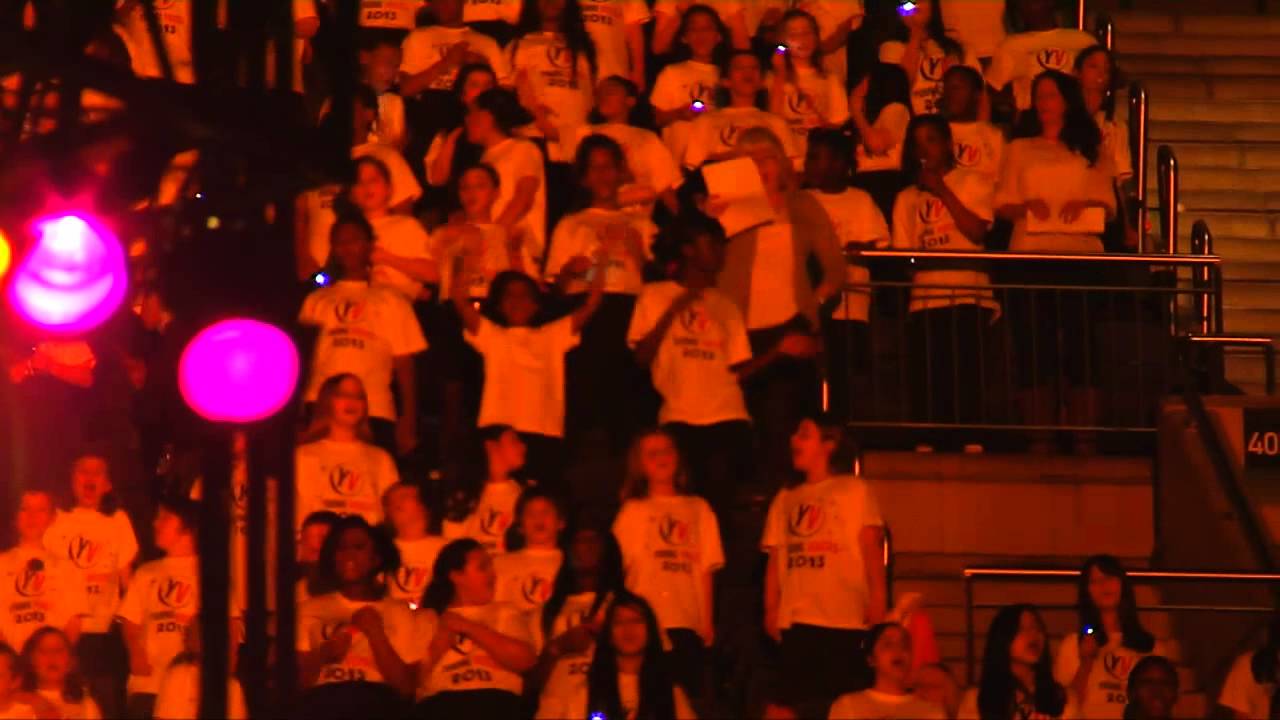 Young Voices Pop Medley The 02 London 30th January 2013