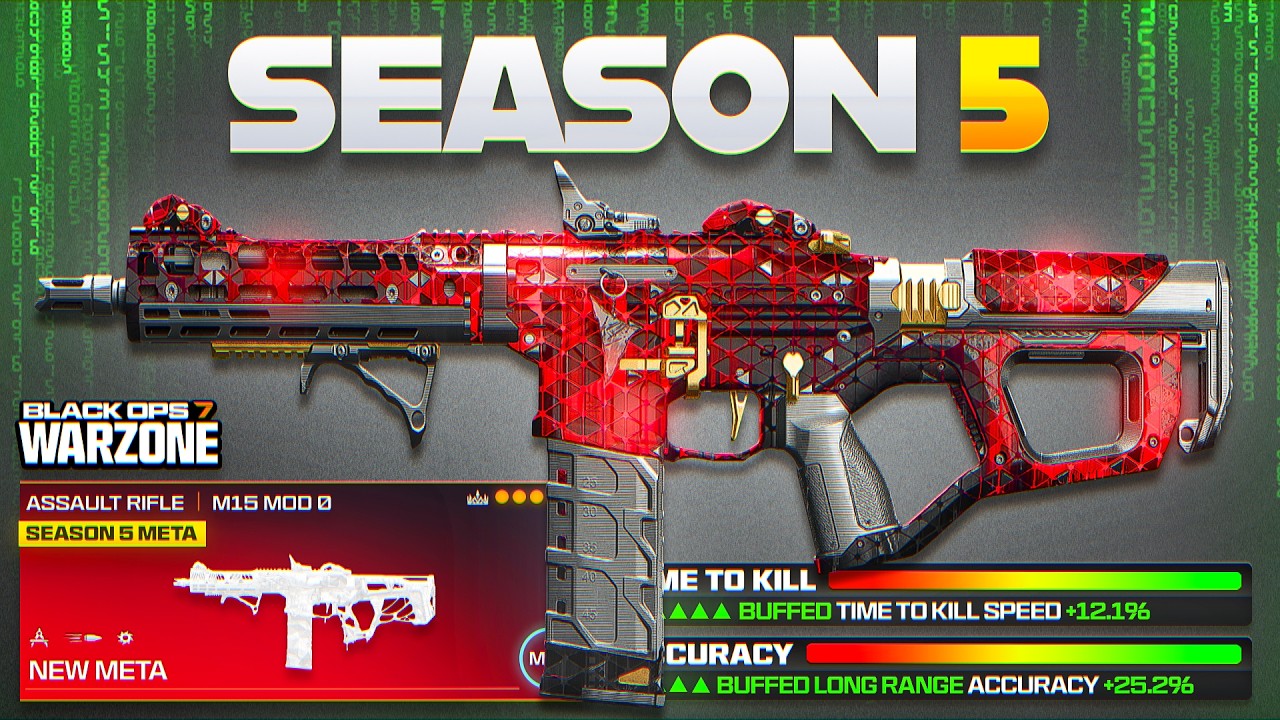 new ULTIMATE *BUFFED* AR META LOADOUT in Warzone Season 5! (Best Season 5 Meta Loadout)