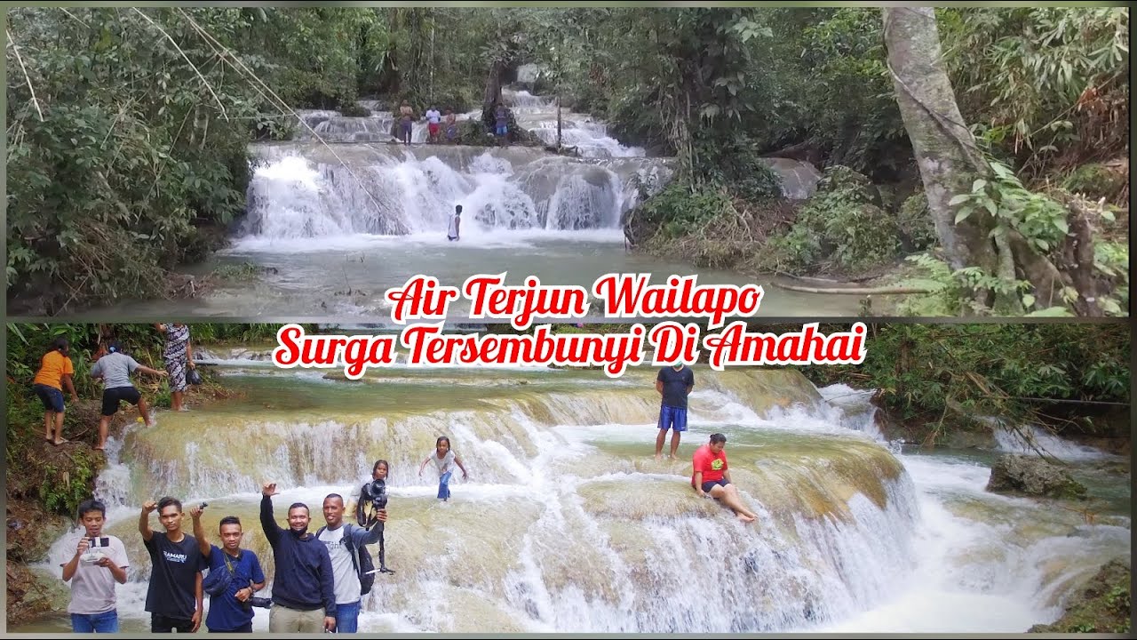 Air Terjun Wailapo Di Amahai, Maluku Tengah