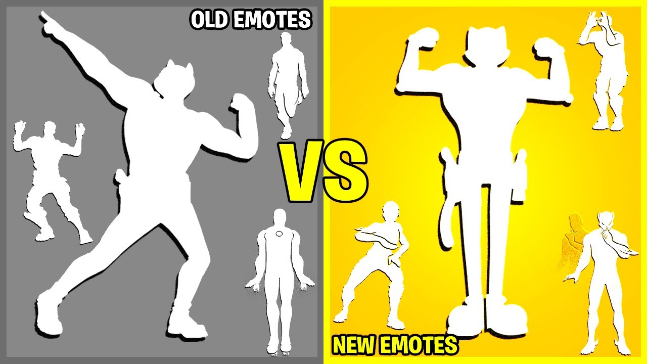 Fortnite OLD vs NEW Dances & Emotes! (Squash & Stretch & Toon Meowscles, Onda Onda, Get Griddy)