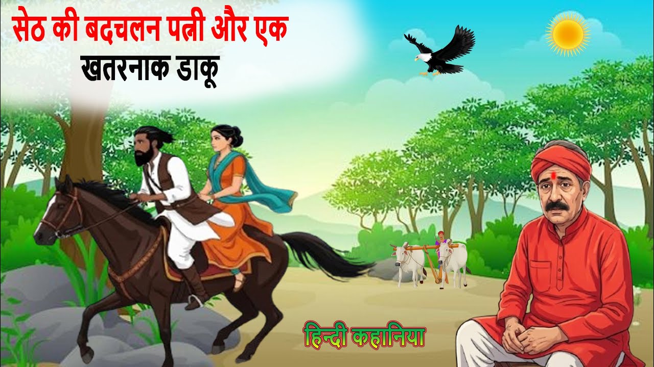 सेठ की बदचलन पत्नी और एक खतरनाक डाकू | bedtime stories | cartoon stories | hindi kahaniya |