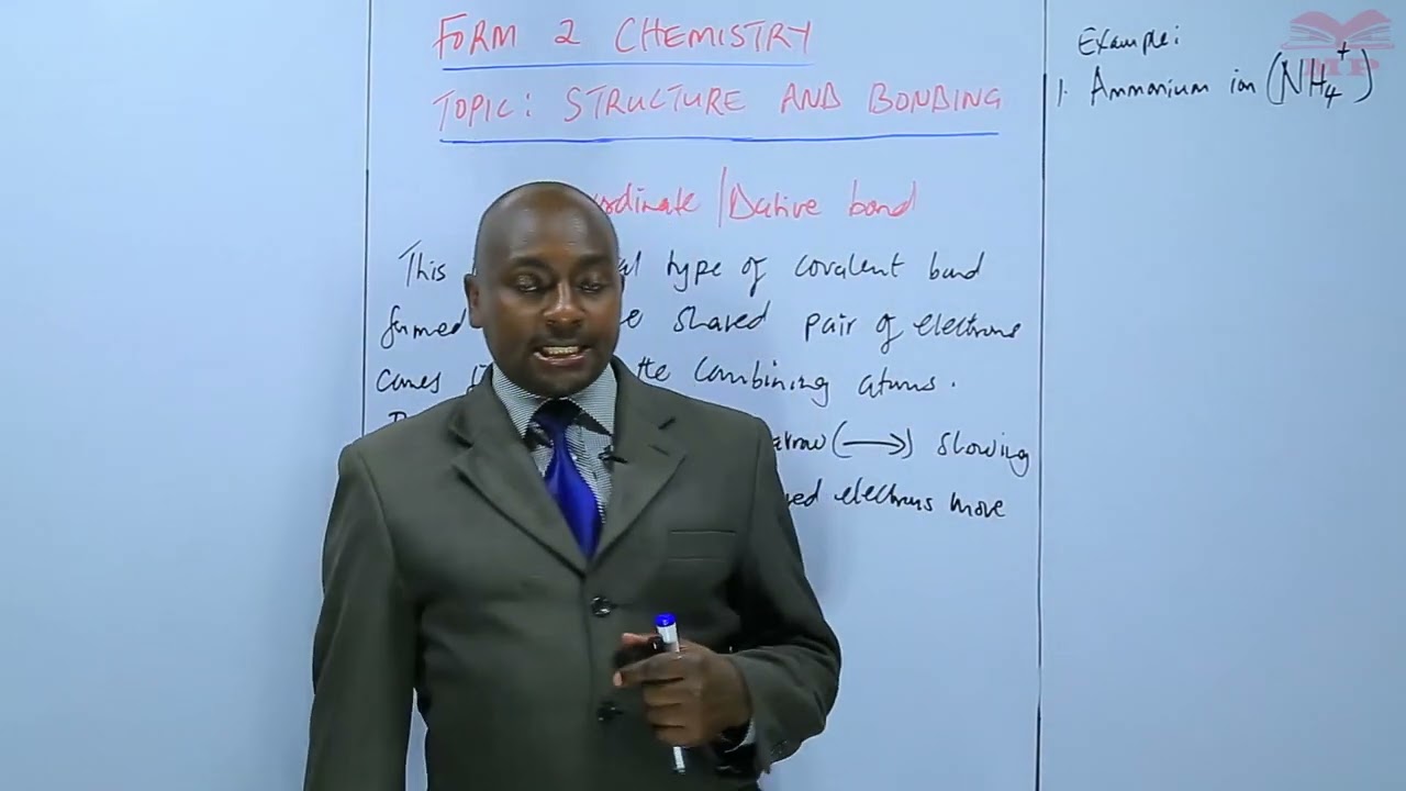 Stucture and Bonding - Coordinate/Dative Bonding