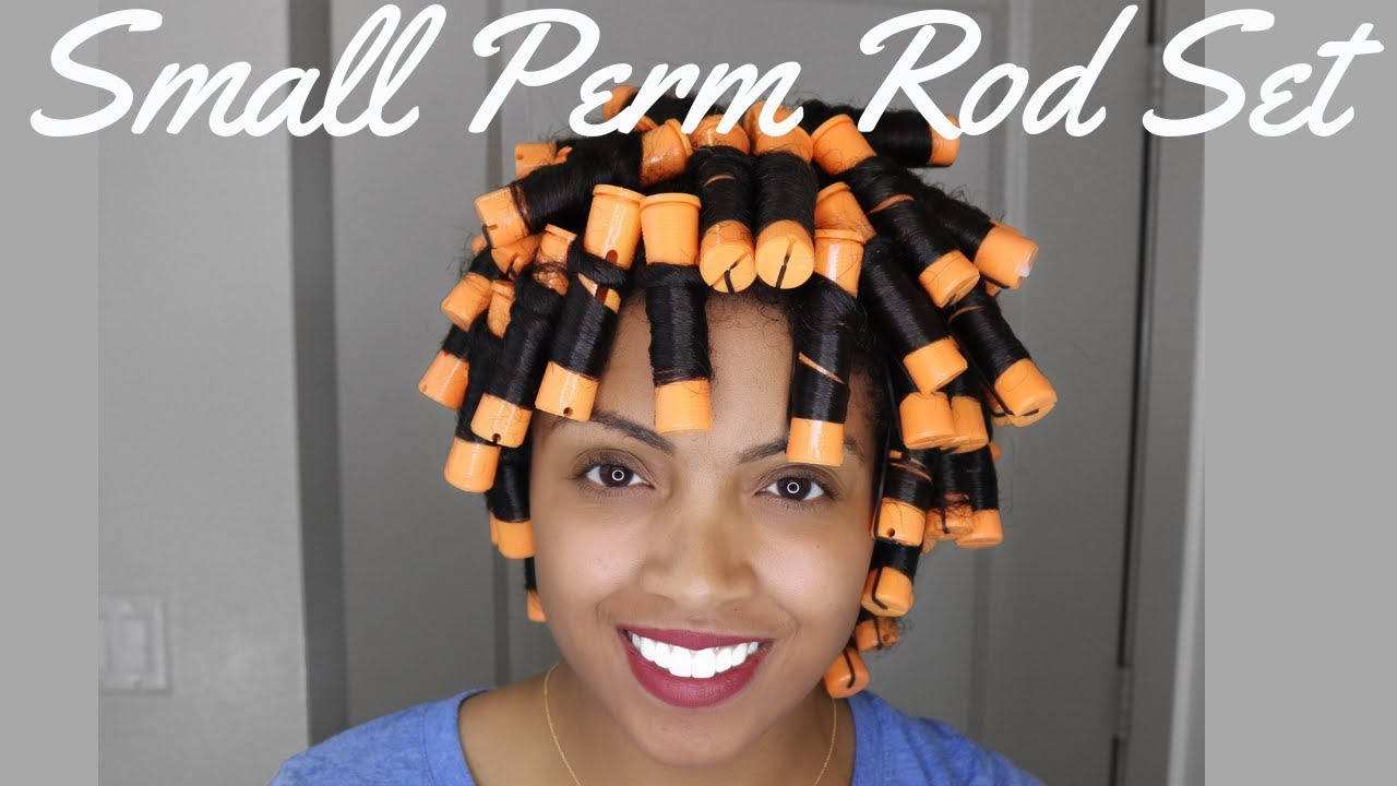 How To | Small Perm Rod Set Tutorial on Natural Hair | Nairobi Foaming Lotion