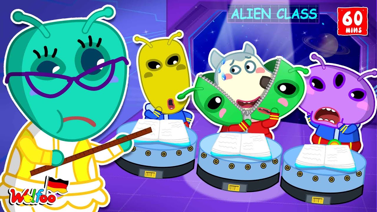 Wolfoo Geschichte 🐺 Wolfoo als Alien verkleidet, um an der Alien-Klasse teilzunehmen?!