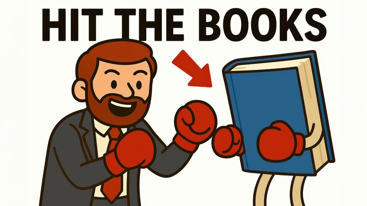 Hit the books: English Idiom Meaning &mdash; Explained in 2 Minutes