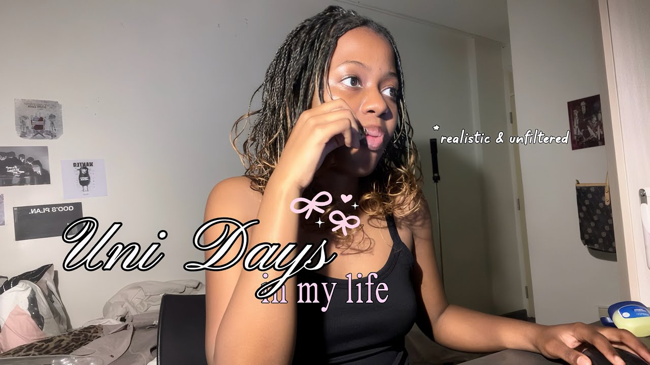 *realistic* & unfiltered uni days in my life ⋆˚꩜｡ | uni diaries , crashing out, study vlog 