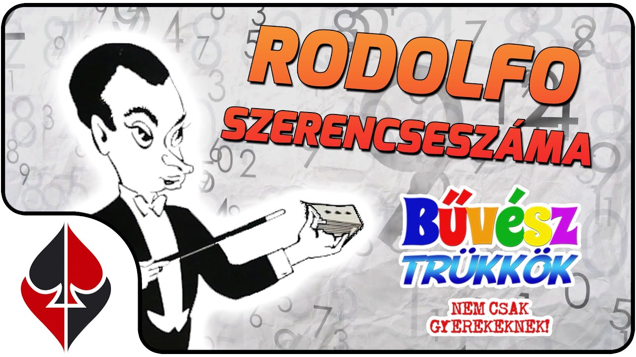 Rodolfo szerencseszáma 🍀 [Kártyatrükk magyarázattal]