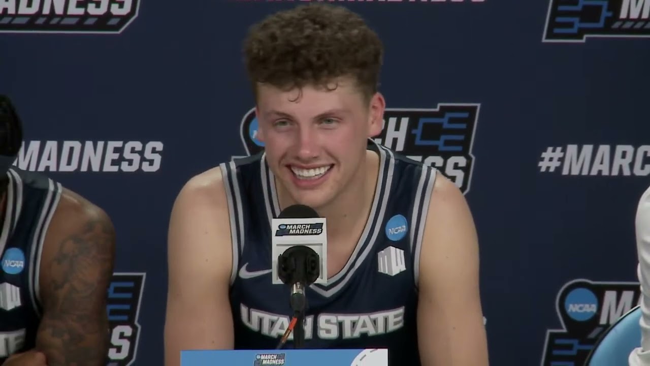 Utah State Postgame Press Conference (2026 Men's First Round)