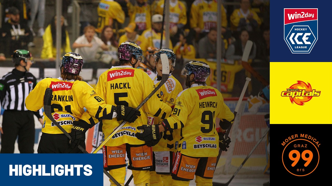 ICE: Vienna Capitals vs. Moser Medical Graz99ers | Highlights