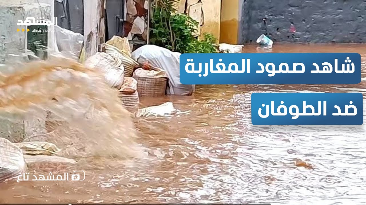 3 لقطات تحبس الأنفاس من المغرب.. معجزة إنقاذ شاب جرفه الفيضان – المشهد تاغ
