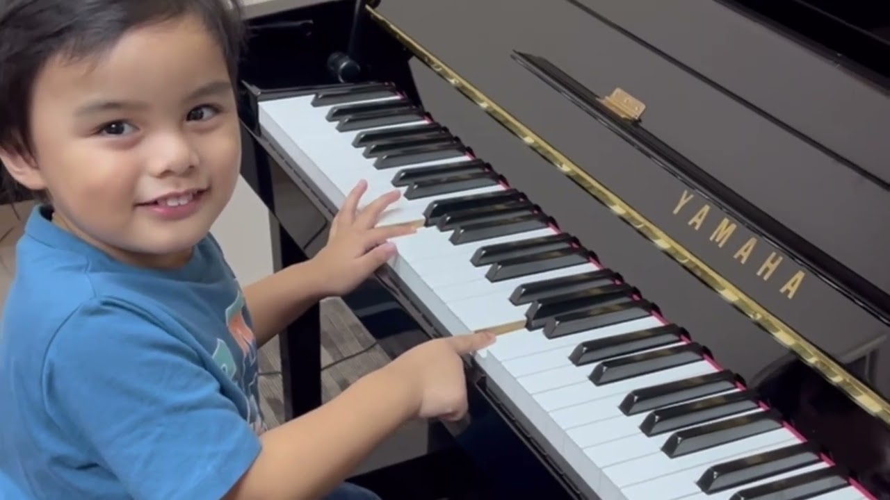 Exploring piano keys and sounds