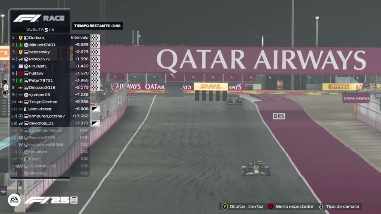 F1 25 | Qatar sala publica 🇶🇦 | Remontada de P20 a P5
