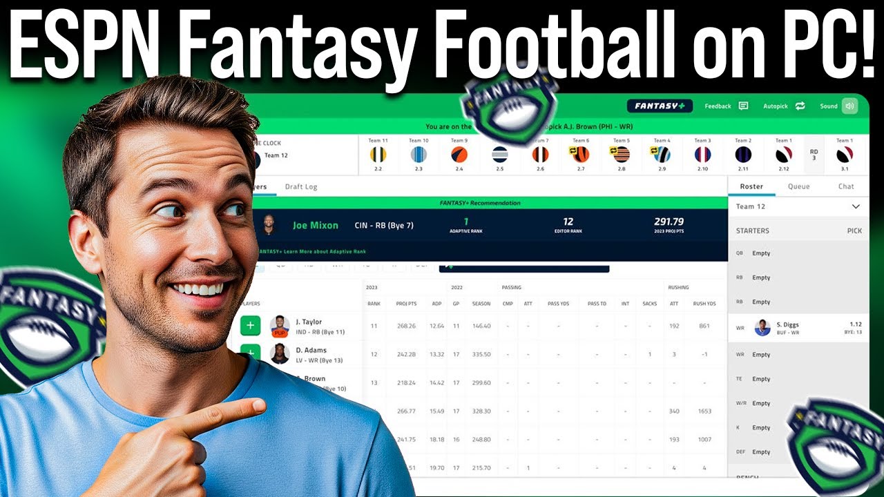 How to Play ESPN Fantasy Football on Computer (ESPN Fantasy Tutorial)