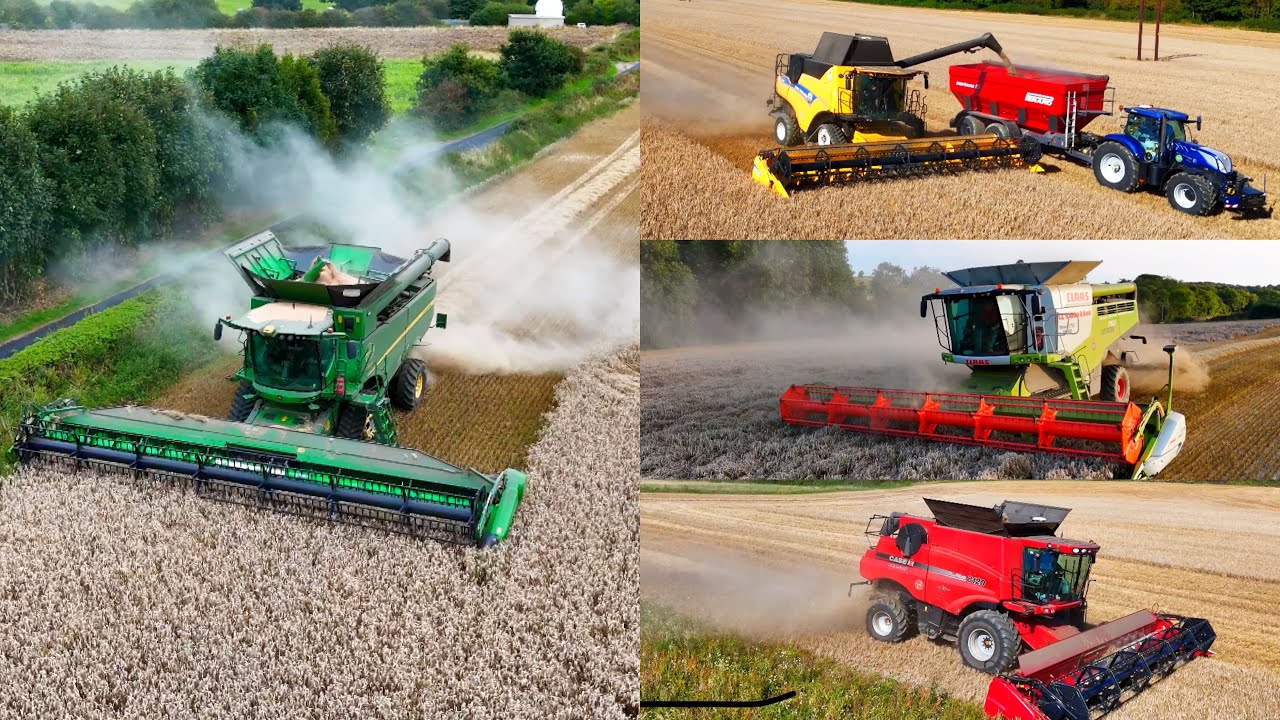 4K 2025 Worlds BIGGEST Harvesting Machinery CLAAS JOHN DEERE NEW HOLLAND CASE