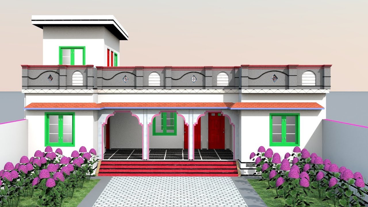 village house plan || house design and village ||mazhar385