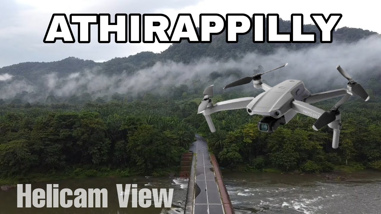 Athirappilly Tourist Destination | Helicam View | Drone Shot | 4K