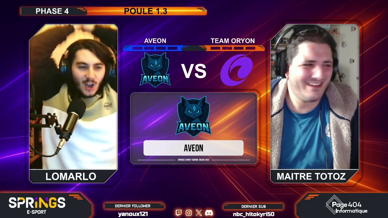 Tournoi Springs E-sport | Phase 4 - Poule 1.3 | AVEON VS Team Oryon