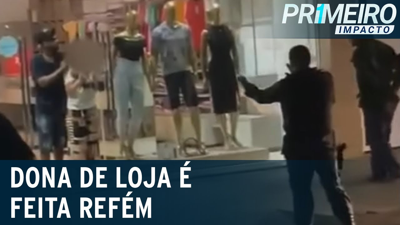 Dona de loja e filho são feitos reféns em Itabaiana (SE) | Primeiro Impacto (24/03/22)