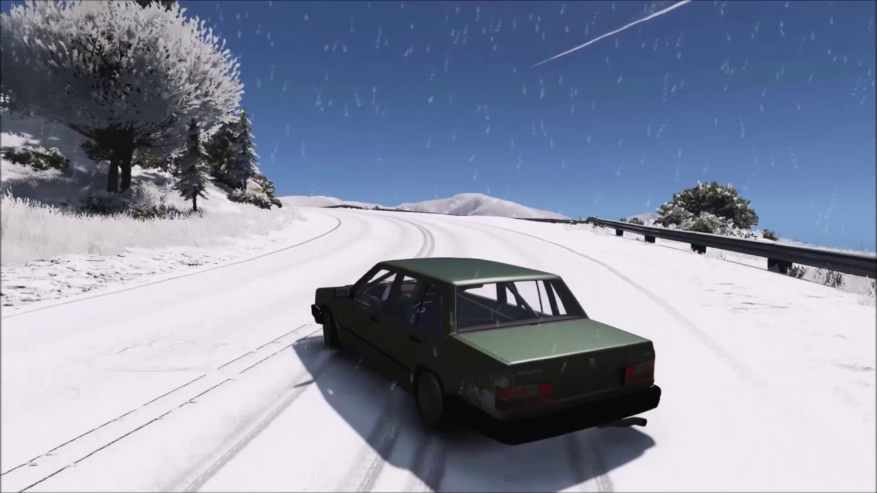 GTA 5 Volvo 740 Turbo [Snow Drifting]