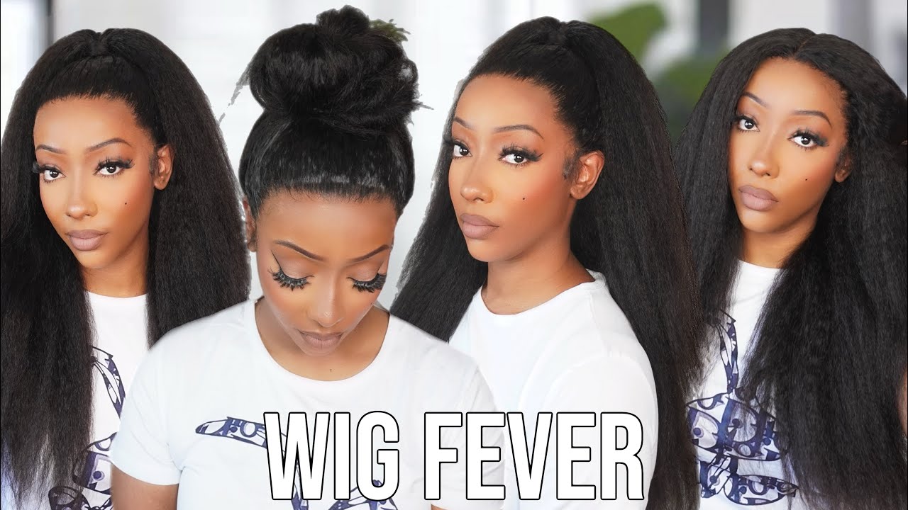 Beginner Friendly Ready To Wear Kinky Straight 360 Invisi Strap Ponytail Wig | Ft. Wig Fever