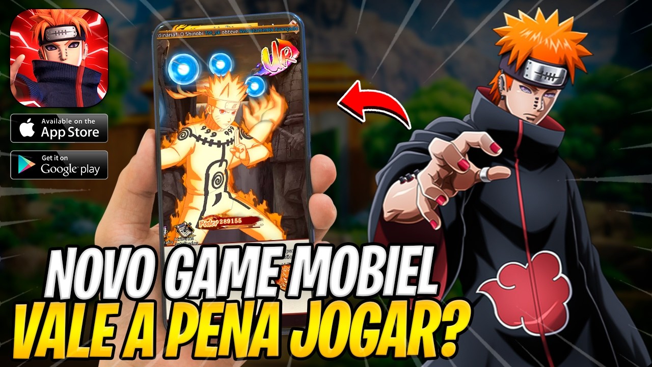 HER&Oacute;I NINJA: NOVO GAME DE NARUTO MOBILE DA PLAY STORE! VALE A PENA? Review Completa