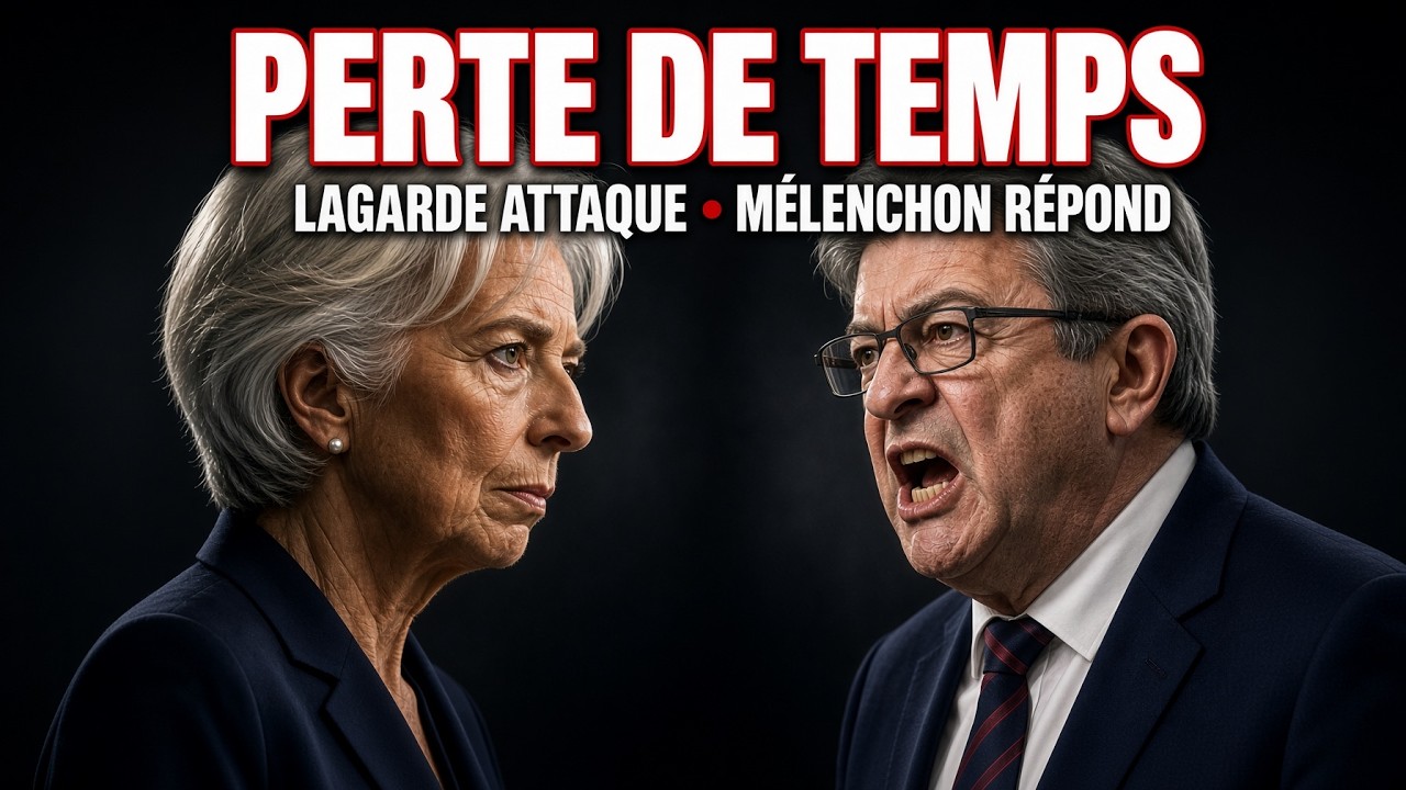 &laquo; Perte de temps &raquo; : Christine Lagarde l&rsquo;attaque, M&eacute;lenchon lui r&eacute;pond et c&rsquo;est violent ! 💀🔥